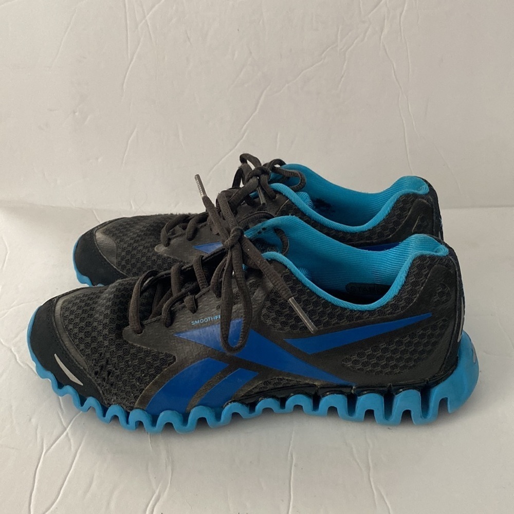 Reebok Women's Premier ZigFly Running Shoe Black and Teal - Picture 2 of 7